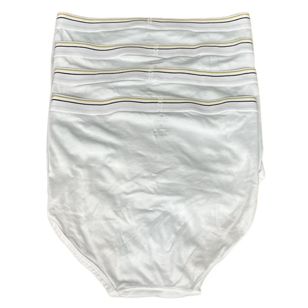Stafford Full Cut Briefs 100% Cotton Lot Of 4 
